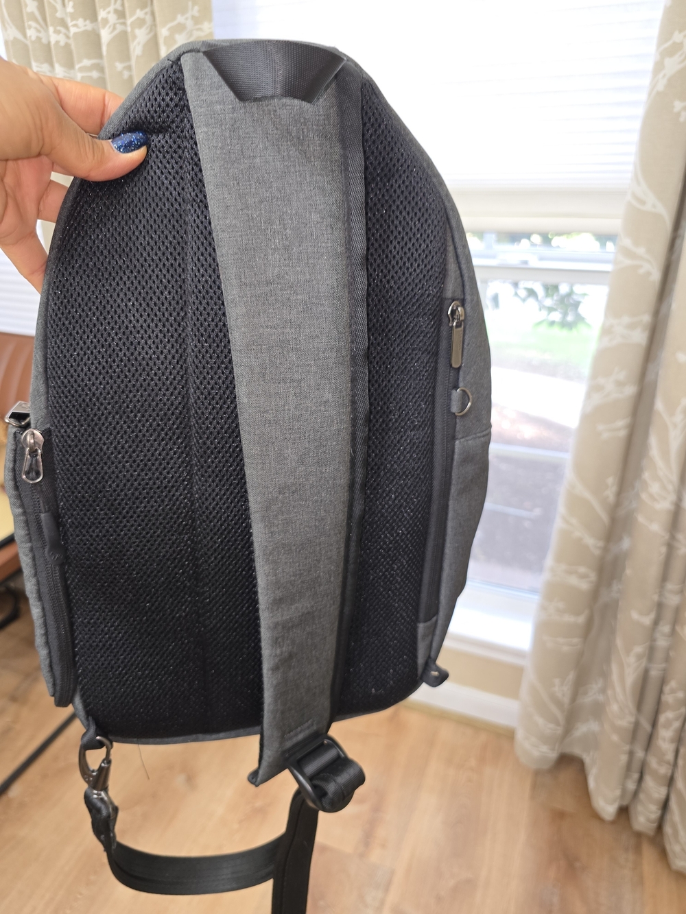 Travelon Gray Everyday Anti-Theft Sling Backpack - Picture 8 of 9